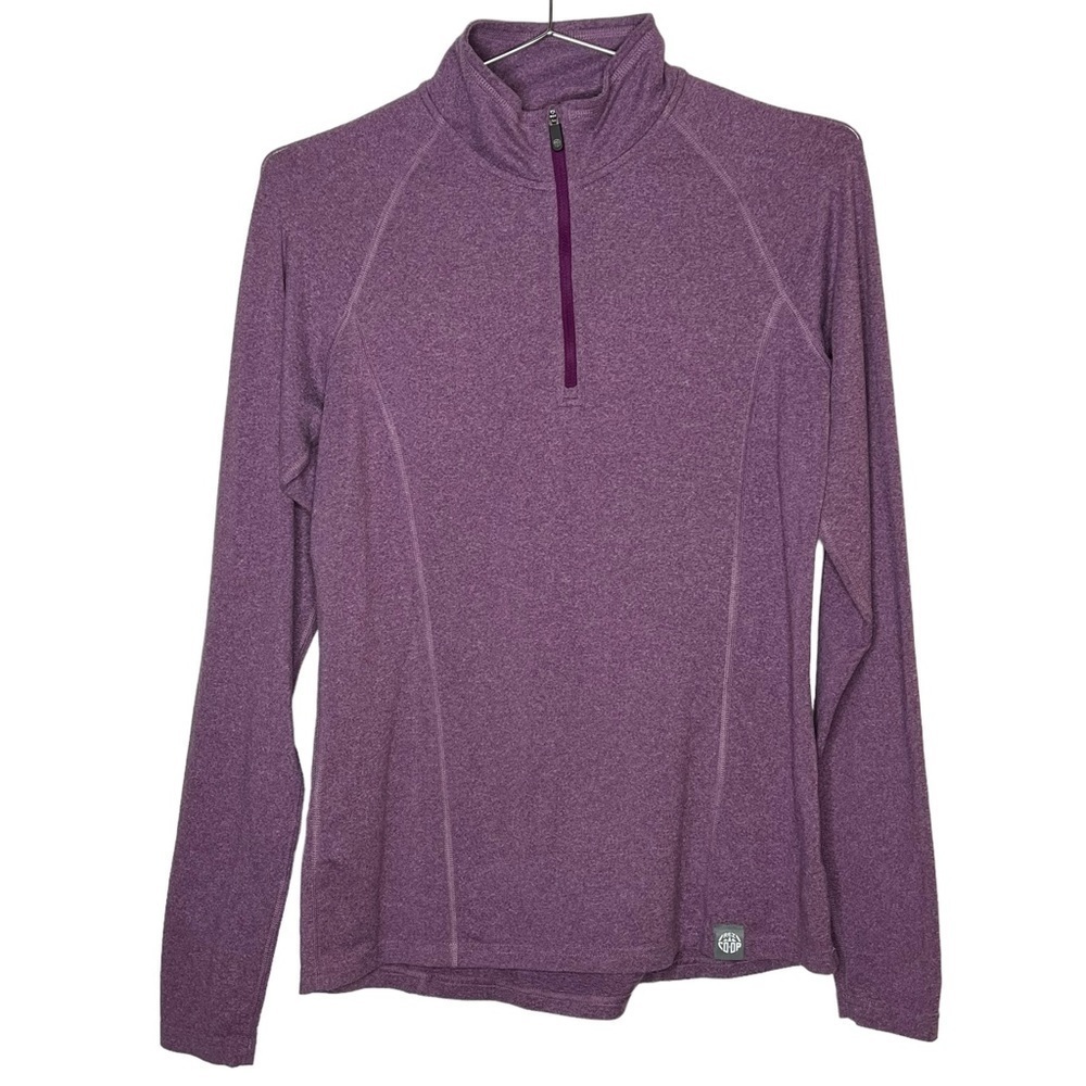 Rei Co-op Long Sleeve Quarter Zip Pullover Lightweight Base Layer Top Purple